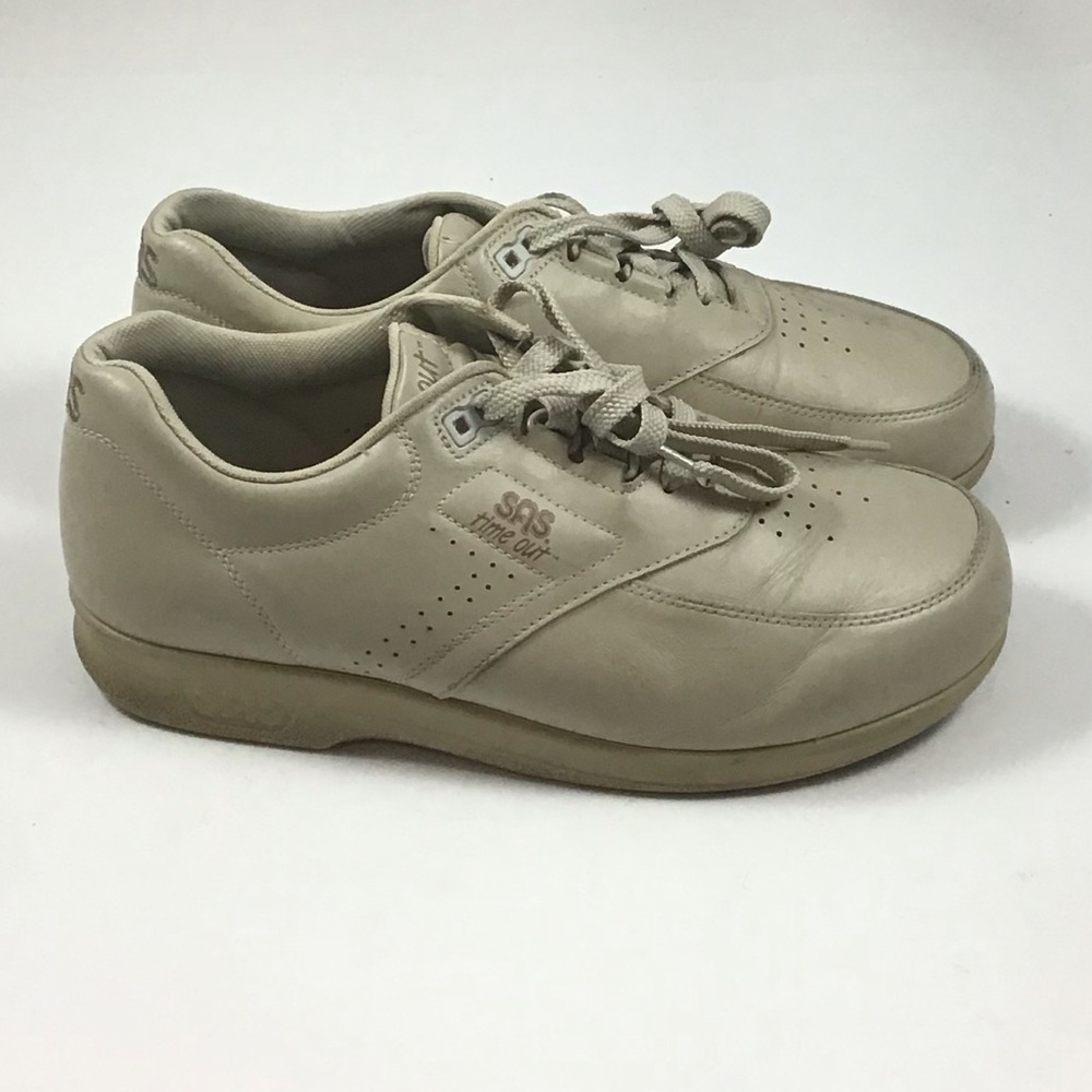 SAS Time Out Size 8 WW Bone Beige Oxfords Shoes